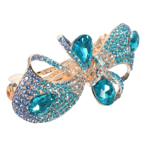 PartyKindom Feminine Haarklammer mit Schleifen Design Funkelnde Stabile Haarspange für Damen und Teenager für Hochzeiten Partys und Besondere Anlässe Blau Haarschmuck für von PartyKindom