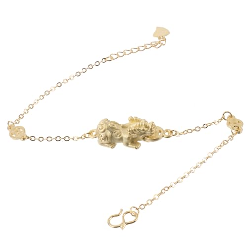 PartyKindom Feng Shui Armband Goldene Kette für Wohlstand Verstellbares Modeschmuck Armband für Männer Frauen zur Anziehung von Reichtum PartyKindom Feng Shui Armband Goldene Kette für Wohlstand Verstellbares Modeschmuck Armband für Männer Frauen zur Anziehung von Reichtum von PartyKindom