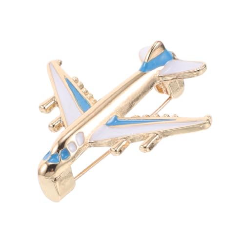 PartyKindom Flugzeug Brosche aus Legierung Kleine Anstecknadel für Damen Vielseitiges Shirt Badge Kleidung Dekoration für Alltag Party und Date Blau von PartyKindom