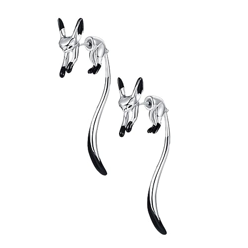 PartyKindom Legierungsohrring Für Damen Elegante Ohranhänger Ohrtropfen Aus Mode Ohrschmuck Fuchs Ohrstecker Schlichtes Ohrhänger Für Geschenke Hochzeitsdekoration Partyschmuck von PartyKindom