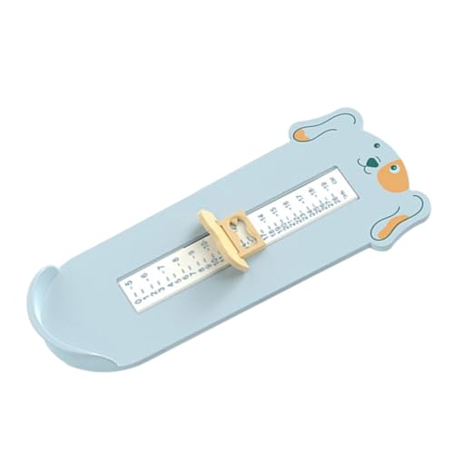 PartyKindom Fußmessgerät Blau mit Hundemotiv Schuhgrößentabelle Präzises Messlineal für Junge Mädchen und Kleinkinder Einfache Fußlängenmessung Fördert Selbstständige Schuhwahl und von PartyKindom