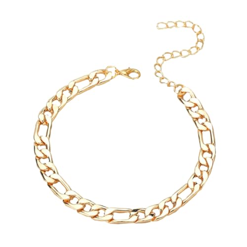 PartyKindom Geometric Fußkettchen für Damen Goldene Fußkette Strapazierfähigem Material für Strandpartys und Tägliches Tragen Passt zu Jedem Outfit von PartyKindom