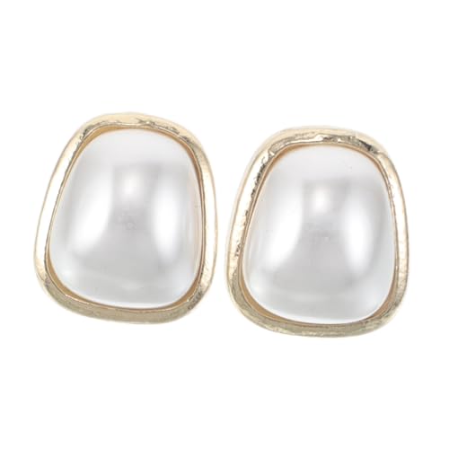 PartyKindom Kunstperlen-ohrringe Für Damen Geometrische Ohrstecker Mit Perlen Eleganter Hochzeits-schmuck Modische Ohrringe Für Alltags Und Festtagsoutfits von PartyKindom