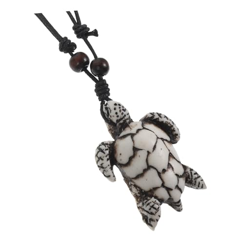 PartyKindom Schildkrötenhalskette Für Männer Halskette Mit Gewebtem Seil Anhänger Harz Dekorative Halskette Modisches Accessoire von PartyKindom