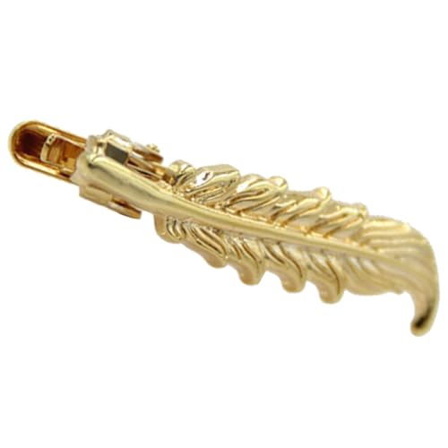 PartyKindom Goldfarbene Krawattenklammer Herren Mode Stil Design Manschettenknöpfe Schmuck Accessoire für Business Hochzeit Party von PartyKindom