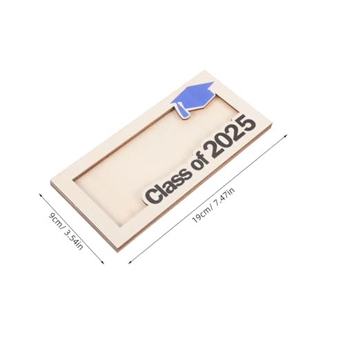 PartyKindom Graduierter Holz Geldhalter Kartenetui für Männer und Frauen Multifunktionaler Business Kartenhalter für Bargeld Kreditkarten Fotos Robustes Holzdesign zur Abschlussfeier von PartyKindom