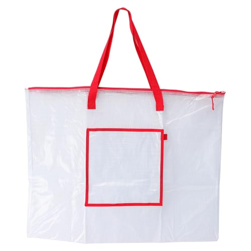 PartyKindom Große Aufbewahrungstasche für Poster und Zeichenbretter aus Robustem PVC mit Reißverschluss und Tragegriff Staubresistent Langlebig für Lehrer und Künstler von PartyKindom