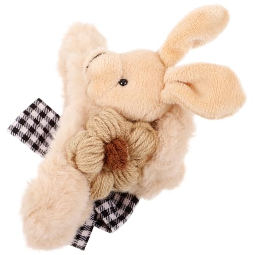 PartyKindom Große Braune Plüsch Haarkralle für Dickes Haar Weiche Wiederverwendbare Haarklammer für Frauen Vielseitiger Haarschmuck für Alltag Hochzeit Party und Sport Geeignet für Teenager von PartyKindom