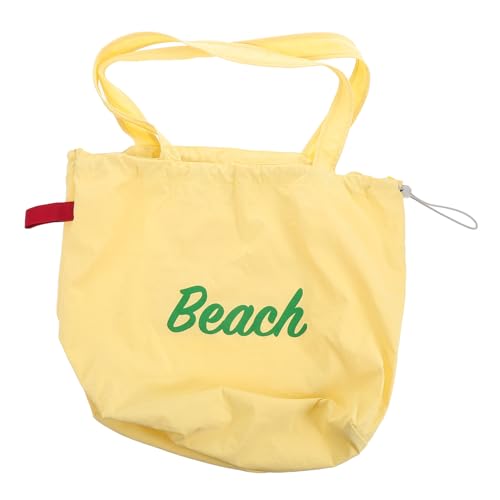 PartyKindom Große Canvas Tote Bag Damen Vielseitige Stofftasche mit Robustem Canvas Geräumige Umhängetasche für Shopping und Alltag Wiederverwendbare Bequeme Schultertasche in Gelb von PartyKindom