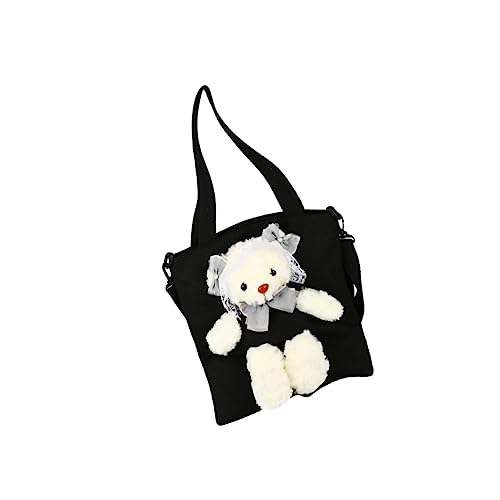 PartyKindom Große Canvas Umhängetasche Damen Lolita Rucksack mit Design Geräumig und Vielseitig Robustes für Alltag und Schule Geeignet von PartyKindom