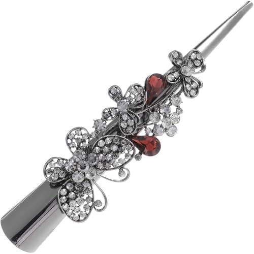 PartyKindom Große Haarklammer Damen mit Strass Schmuck Vintage Spitze Haarnadel für Langes Haar Modischer Haarschmuck mit Schleife Langlebiger Clip für Frauen und Mädchen Einzigartiger von PartyKindom