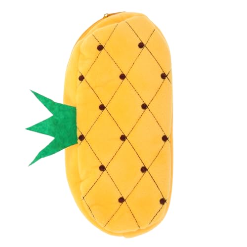 PartyKindom Großzügiges Plüsch Federmäppchen mit Reißverschluss Niedlicher Cartoon Bleistiftbeutel für Kawaii Stiftemäppchen für Mädchen Multifunktionale Schreibwaren Tasche für Schule und von PartyKindom