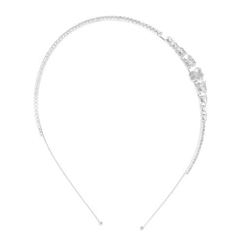 PartyKindom Haaraccessoire für Bräute und Metallisches Tiara Design Funkelnde Elemente Vielseitig und Leicht für Besondere Anlässe von PartyKindom