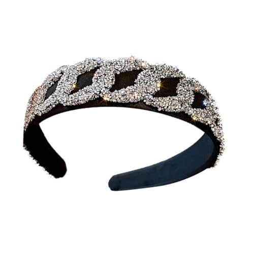 PartyKindom Haarband mit Funkelnden Strasssteinen Elastisch und Vielseitig Modisches Accessoire für Damen Perfektes für Besondere Anlässe und Alltag Passt jeder Kopfgröße von PartyKindom
