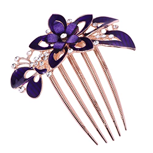 PartyKindom Haarkamm Hochzeits Haar Accessoire Kleid Braut Haar Accessoires Blumenperlen Hochzeiten Ausgefallene Formelle Strasssteine Braut Kopfbedeckungen Für von PartyKindom