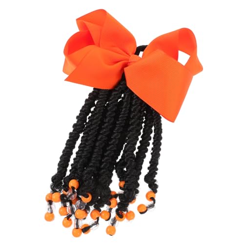PartyKindom Haarschmuck Zopfverlängerung mit Perlen für Bunte Geflochtene Ponytail Extensions für Party Reisen und Mehr Leicht und Angenehm zu Tragen von PartyKindom