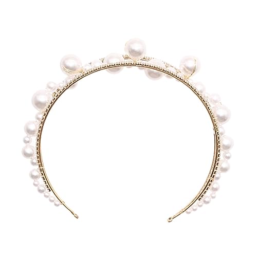 PartyKindom Handgefertigtes Perlenstirnband mit Strasssteinen Eleganter Haarschmuck für Hochzeit Geburtstag und Party Leichtes Hautfreundliches Design für Frauen und Mädchen von PartyKindom