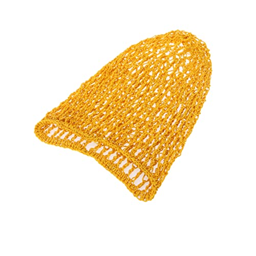 PartyKindom Netz-haarnetz Zum Schlafen Elastische Haarnetzbänder Aus Viskose Atmungsaktives Haarnetzbezug Stretch-design Einheitsgröße Für Damen Und Frauen Gelb von PartyKindom