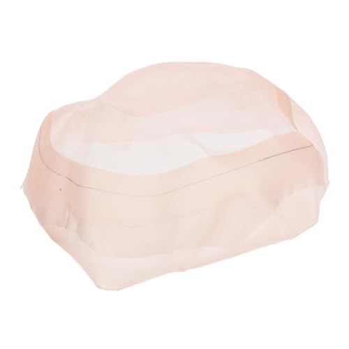 PartyKindom Herren Haarersatz Netz Kappe PU Basis Leichtes Komfortables Haarteil mit Natürlicher Sicherer Gummirand für Rutschfesten Atmungsaktives Haarnetz Perücke zur Abdeckung von von PartyKindom