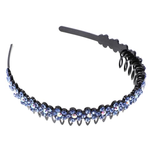 PartyKindom Hochwertiges Slip Haarband für Damen Rutschfestes Stirnband zum Waschen Gesichts Haarschmuck für Partys und Alltag Blau von PartyKindom