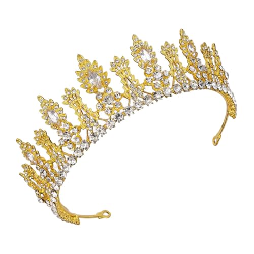 PartyKindom Hochzeit Tiara Krone aus Legierung mit Weißen Zirkonia Glitzerndes Stirnband Haarschmuck für Braut Brautjungfern Party und Festliche Anlässe PartyKindom Hochzeit Tiara Krone aus Legierung mit Weißen Zirkonia Glitzerndes Stirnband Haarschmuck für Braut Brautjungfern Party und Festliche Anlässe von PartyKindom