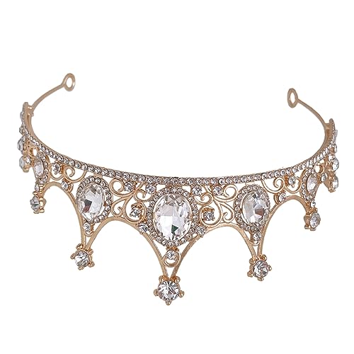 PartyKindom Hochzeit Tiara für Strasskronen Kopfstück für Braut und Geburtstagsfeiern Langlebig für Hochzeiten und Rollenspiele von PartyKindom