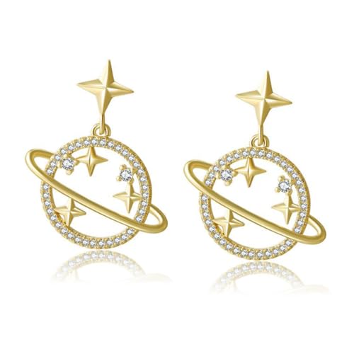 PartyKindom Hohle Planet Ohrhänger aus Langlebiger Legierung Retro Eleganter Schmuck für Damen Leicht und Hautfreundlich für Alltag Party und Festliche Anlässe Ohrhänger PartyKindom Hohle Planet Ohrhänger aus Langlebiger Legierung Retro Eleganter Schmuck für Damen Leicht und Hautfreundlich für Alltag Party und Festliche Anlässe Ohrhänger von PartyKindom