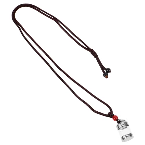 PartyKindom Hollow Pendant Necklace Titanstahl mit Öffnungsfunktion Stilvolles Amulett für Männer und Frauen Kreativer Behälter für Kleine Gegenstände Langlebig und von PartyKindom