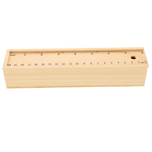 PartyKindom Holz Federmäppchen mit Großem Fassungsvermögen Stiftbox für Schulkinder Umweltfreundliches Design für Schreibwaren und Aufbewahrung von PartyKindom