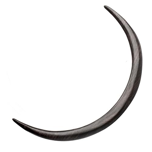 PartyKindom Holz Haargabel Mondform Handgefertigter Haarstab Vintage Retro Stil Leichter Haarschmuck für Mädchen Fester bei Dutt und Langem Haar Styling Tool Geschenkidee von PartyKindom