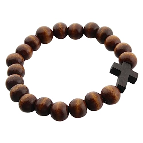 PartyKindom Holzperlenarmband kreuzen Handgelenk Gebetskette Schmuckperlen-Anhänger Armbänder für Mädchen Religionsarmbänder Männer Armband Perle Mädchen -Charm -Armband Gebetsperlen hölzern PartyKindom Holzperlenarmband kreuzen Handgelenk Gebetskette Schmuckperlen-Anhänger Armbänder für Mädchen Religionsarmbänder Männer Armband Perle Mädchen -Charm -Armband Gebetsperlen hölzern von PartyKindom