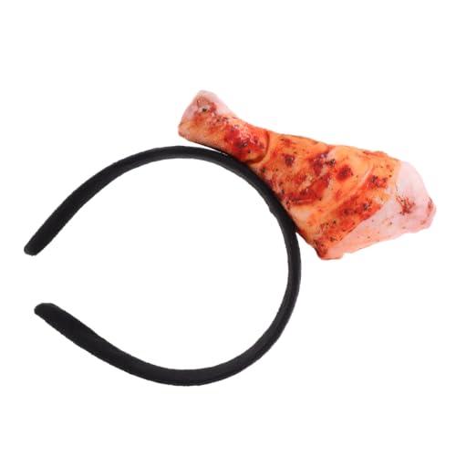 PartyKindom Hühnerbein-Stirnband Stirnbänder Stirnband Make-up Mädchen Kostüm Make-up-Haarband Kopfbedeckung für Party Simulation Essen Kopfbedeckung Simulation Essen Cosplay Prop Stoff von PartyKindom