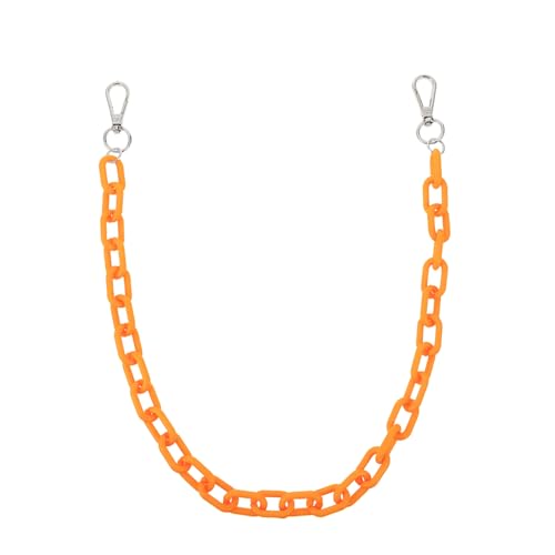 PartyKindom Jeanskette Punk Hosenkette mit Anhänger Einlagig Orange Verstellbar Modisches Accessoire für Damen und Herren Passend zu Jeans Lederhosen und Casual Looks von PartyKindom