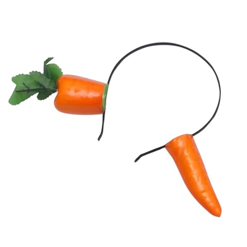 PartyKindom Karotten Haarreif Damen Party Haarschmuck Lustiges Kostümaccessoire Stoffmaterial Langlebig Für Halloween Festival Feiertage von PartyKindom