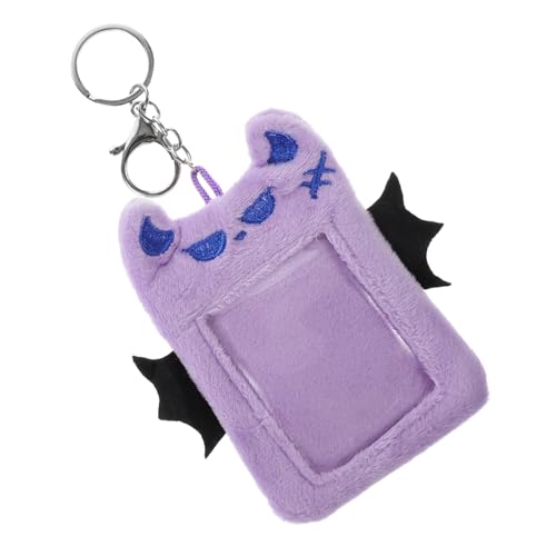 PartyKindom Kartenetui mit Teufelsflügeln Plüsch-Kartenhalter Plastik Lavendel von PartyKindom