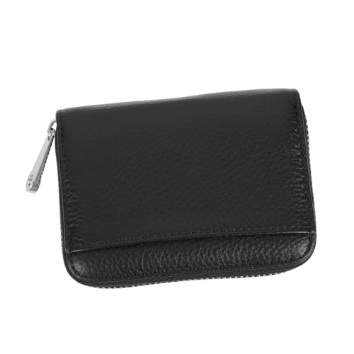 PartyKindom Multifunktions Kartentasche Rindsleder Praktische Münzaufbewahrung für Karten Kreditkarten und Kleingeld Tragbare Geldbörse für Damen und Herren fürs Büro und Unterwegs von PartyKindom