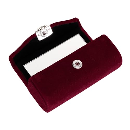 PartyKindom Kleines Lippenstift-Organizer-etui Mit Spiegel Lippenstift-aufbewahrung Für Damen Tragbar Für Handtasche Auch Geeignet Für Schlüssel Münzen Und Kleiner Schmuck von PartyKindom