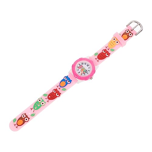 PartyKindom Kinder Armbanduhr mit Verstellbarem Gummiband Cartoon Eule für Jungen und Mädchen 3D-Design für Geburtstagsfeiern von PartyKindom