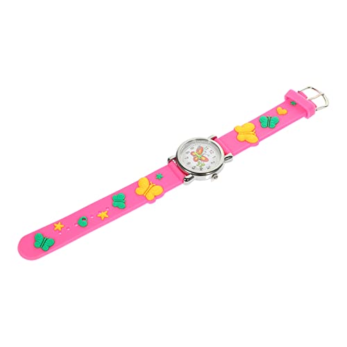 PartyKindom Kinderarmbanduhr Mit Schmetterlingsmuster Armbanduhr Für Mädchen Cartoon Kinderuhr Tragbare Uhr Für Junge Mädchen Dekorative Kindergeschenk Uhr von PartyKindom