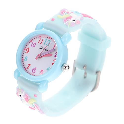PartyKindom Kinderuhr Mit Einhorn Cartoon Design Armbanduhr Für Mädchen Junge Mädchen Geburtstagsgeschenk Verstellbares Band von PartyKindom