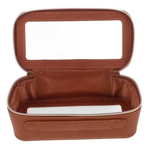 PartyKindom PVC Make up Tasche Für Reisen Reißverschlusstasche Tragbarer Toilettenorganisator Für Frauen Und Männer Durchsichtige Kosmetiktasche Mit Fächern Langlebiger Pu Und PVC Kleine von PartyKindom