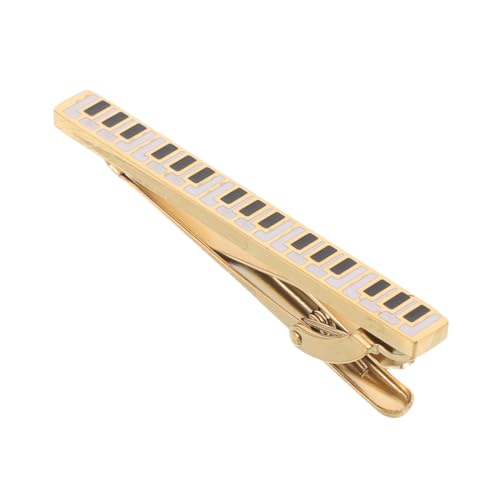 PartyKindom Klavier-krawattenklammer: Eleganter Schmuck Mit Musikmotiven Und Vintage-klaviertasten-design – Krawattennadel Für Formelle Herrengarderobe, Hochzeiten Und Geschäftskleidung von PartyKindom