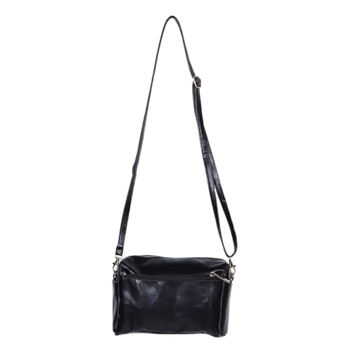 PartyKindom Kleine Damen Crossbody Tasche PU Schultertasche Verstellbarer Gurt Strapazierfähig Leicht Sommer Strand Handtasche Vielseitig für Alltag Reise mit Mehreren Fächern von PartyKindom