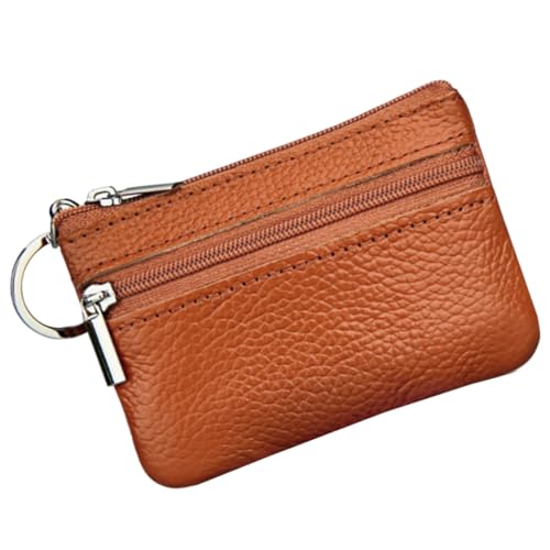 PartyKindom Kleine Damen Münzbörse aus Pu Material mit Reißverschluss Multifunktionale Mini Geldbörse für Frauen Praktisches Portemonnaie für Münzen Karten und Schlüssel Leichtes Modisches von PartyKindom