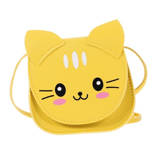 PartyKindom Kleine Katzen Crossbody Tasche Aus Pu-Material Für Teenager Mädchen Modische Umhängetasche Mit Cartoon-Katzen-Design Praktisch Für Täglichen Gebrauch von PartyKindom