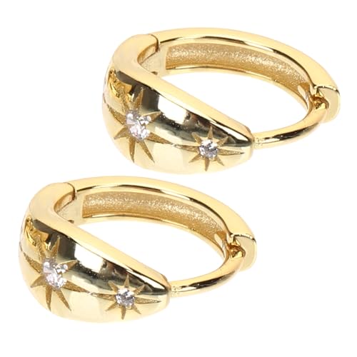 PartyKindom Kleine Ohrstecker mit Funkelnden Rundstrahl rhinestones Modische Ohrschmuck für Damen Leichter Vielseitiger Schmuck für Alltag Party Festival und Hochzeit von PartyKindom