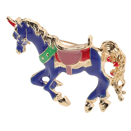 PartyKindom Kleine Pferde Brosche Pin Emaille Vintage Anstecknadel für Kleidung Damen Schmuck Zubehör von PartyKindom
