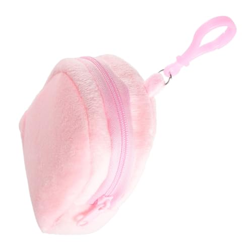 PartyKindom Kleine Plüsch Geldbörse Mit Schlüsselanhänger Tasche Süße Plüsch Tasche Für Mädchen Mit Reißverschluss Für Münzen Und Kleingeld von PartyKindom