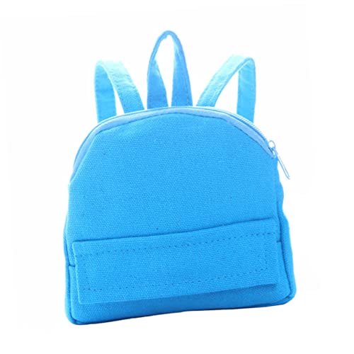 PartyKindom Kleiner Puppenrucksack Modell 18 Zoll Selbstgemacht Schultasche für Puppen Dekorativer Rucksack Handgefertigtes Zubehör Stoff für Kinder und Miniaturen von PartyKindom