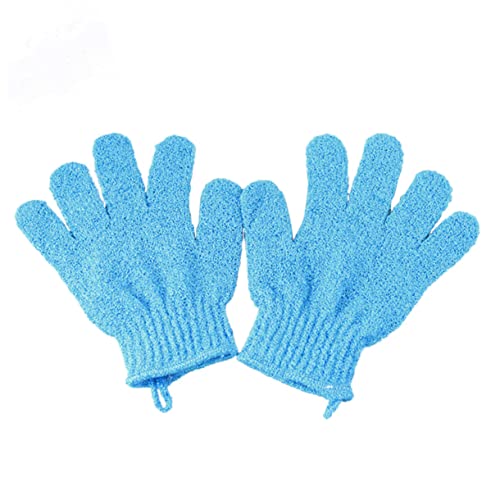 PartyKindom Körperpeelinghandschuh Mit Fünf Fingern Für Dusche Und Bad Badehandschuh Schrubber Aus Robustem Material Beidseitig Verwendbar Für Männer Und Frauen von PartyKindom